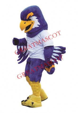 Sport Lightweight Purple Eagle Mascot Costume
