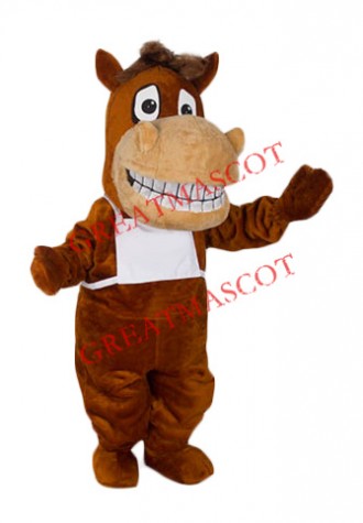 Happy Lightweight Horse Mascot Costume