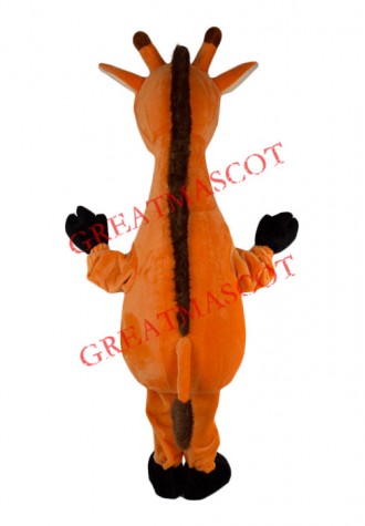 Friendly Realistic Giraffe Mascot Costume