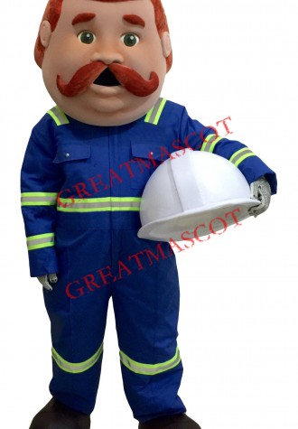Professional Lightweight Firemen Mascot Costume