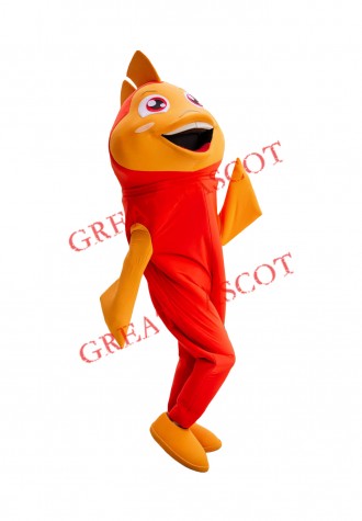 Friendly Lightweight Goldfish Mascot Costume