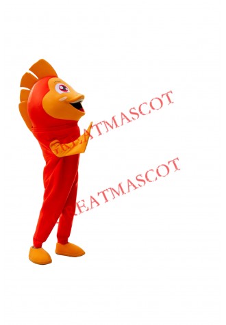 Friendly Lightweight Goldfish Mascot Costume