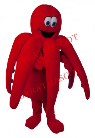 Friendly Lightweight Octopus Mascot Costume