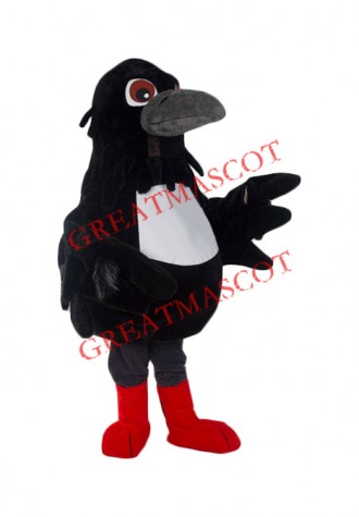 Friendly Lightweight Raven Mascot Costume