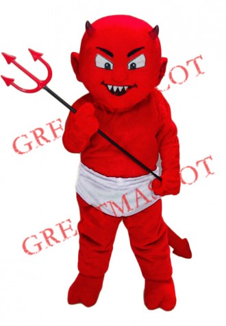 Superb Lightweight Red Devil Mascot Costume