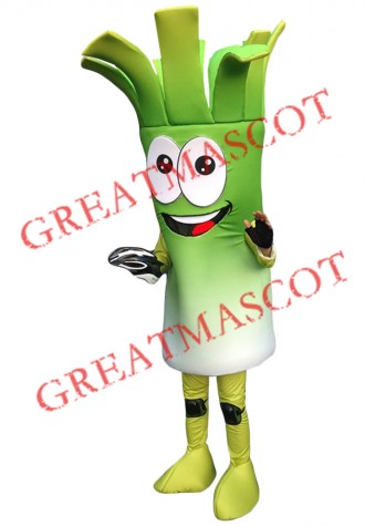 Green Onions Mascot Costume