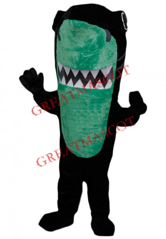 Superb Black Shark Mascot Costume
