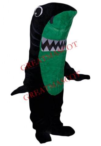 Superb Black Shark Mascot Costume