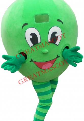Friendly Lightweight Green Apple Mascot Costume