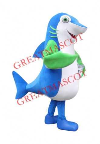 Friendly Lightweight Shark Mascot Costume