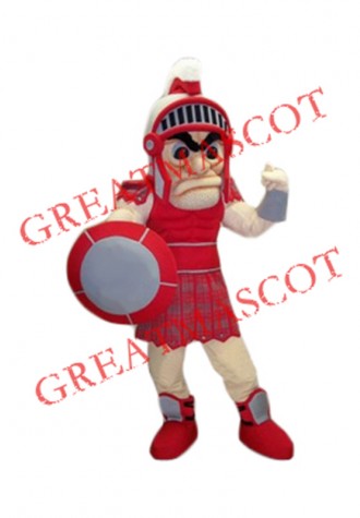 Red Lightweight Spartan Mascot Costume