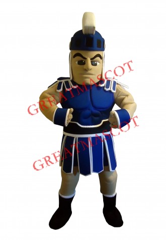 Blue Lightweight Spartan Mascot Costume
