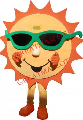 Lovely Realistic Sun Mascot Costume
