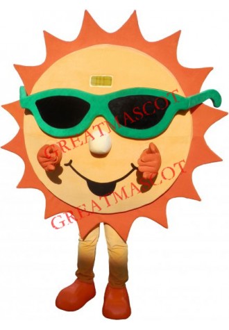 Lovely Realistic Sun Mascot Costume