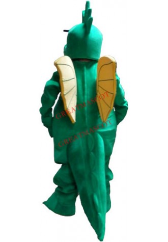 Lovely Green Dragon Mascot Costume
