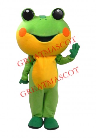 Superb Friendly Lightweight Frog Mascot Costume
