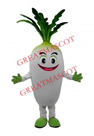 Happy Lightweight Radish Mascot Costume