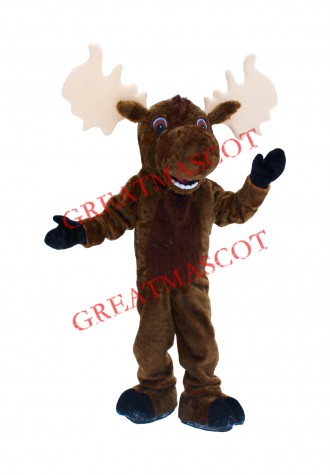 Power Lightweight Moose Mascot Costume