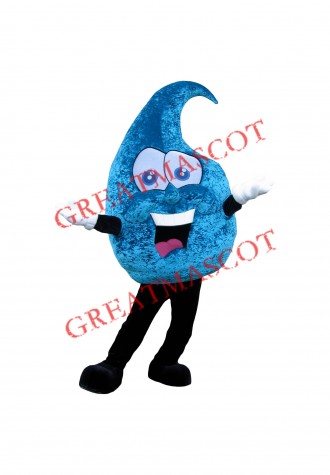 Friendly Water Drop Mascot Costume