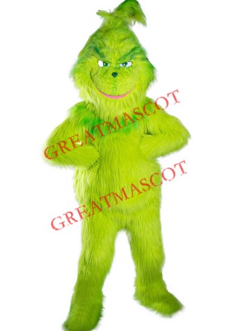 Christmas Lightweight Grinch Mascot Costume