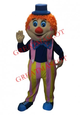 Superb Friendly Clown Mascot Costume