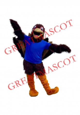 Friendly Realistic Turkey Mascot Costume