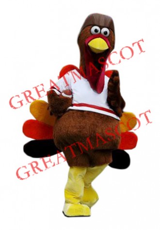 Superb Cool Turkey Mascot Costume