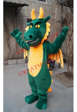 Affordable Lightweight Green Dragon Mascot Costume