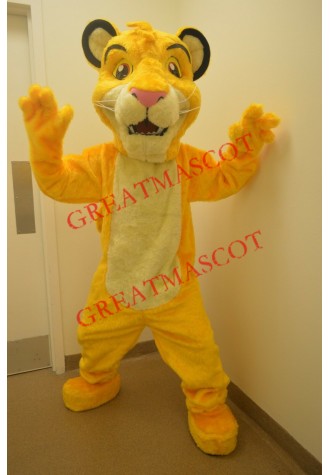 Friendly Simba Lion King Mascot Costume