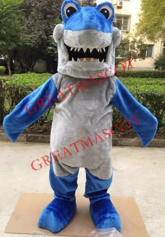Realistic Lightweight Blue Shark Mascot Costume
