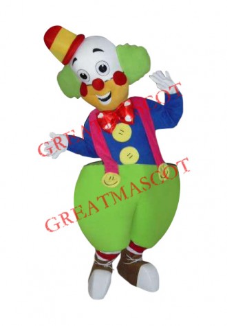 Friendly Lightweight Clown Mascot Costume