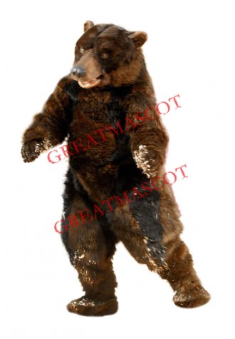 Realistic Brown Bear Mascot Costume