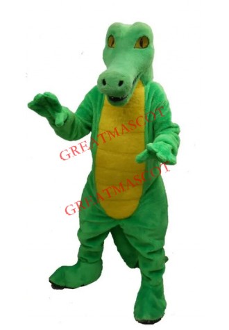 Affordable Lightweight Green Crocodile Mascot Costume