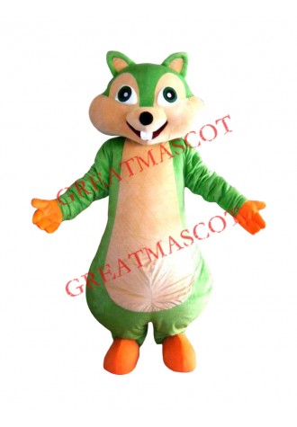 Affordable Green Squirrel Mascot Costume