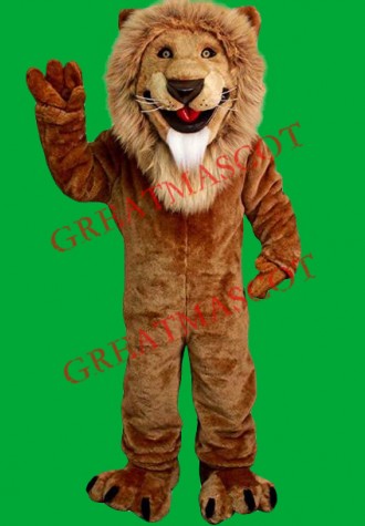 Superb Lightweight Friendly Lion Mascot Costume