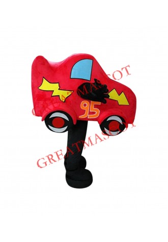 Red Car Mascot Costume