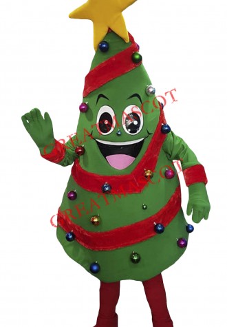 Superb Christmas Tree Mascot Costume