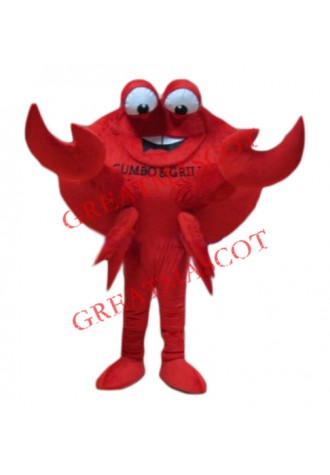 Big Red Crab Mascot Costume