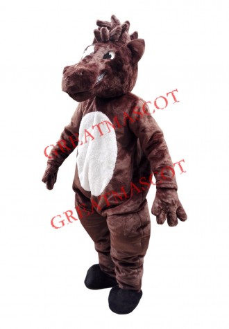 Fierce Brown Horse Mascot Costume