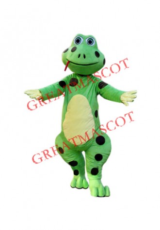 Wild Green Frog Mascot Costume