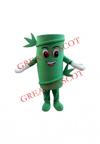 Green Bamboo Mascot Costume