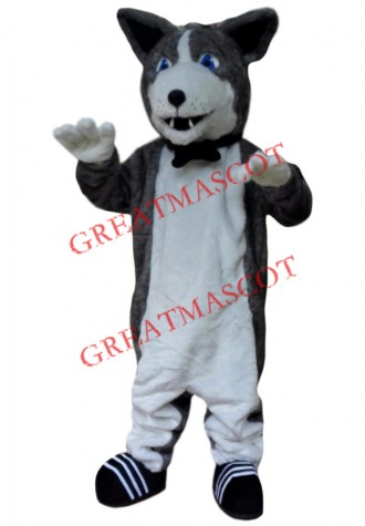 Superb Husky Mascot Costume