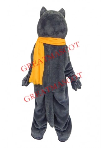 Superb Grey Wolf Mascot Costume