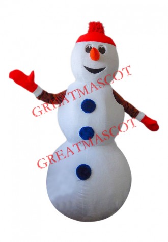 Superb Christmas Snowman Mascot Costume