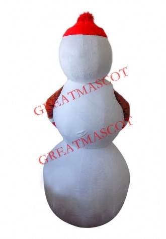 Superb Christmas Snowman Mascot Costume