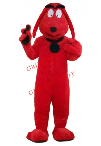 Affordable Red Dog Mascot Costume