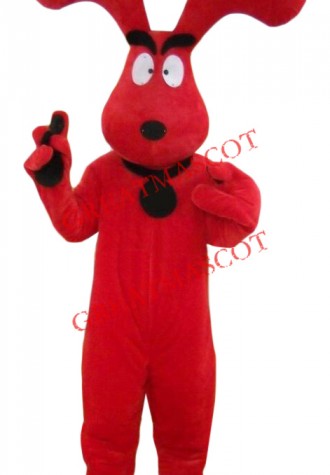 Super Red Dog Mascot Costume
