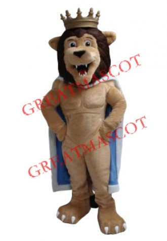 Power King Lion Mascot Costume