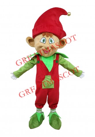 Superb Lightweight Christmas Elf Mascot Costume