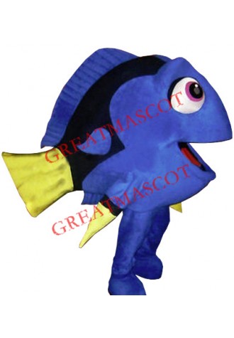 Blue Fish Dory Mascot Costume
